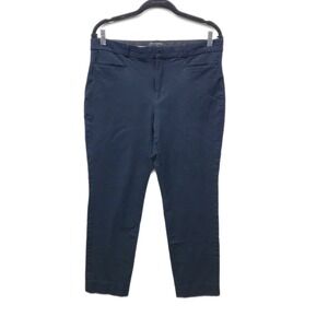 Banana Republic Sloan Curvy Fit Pants Womens Size 12 Navy Career Work Trousers